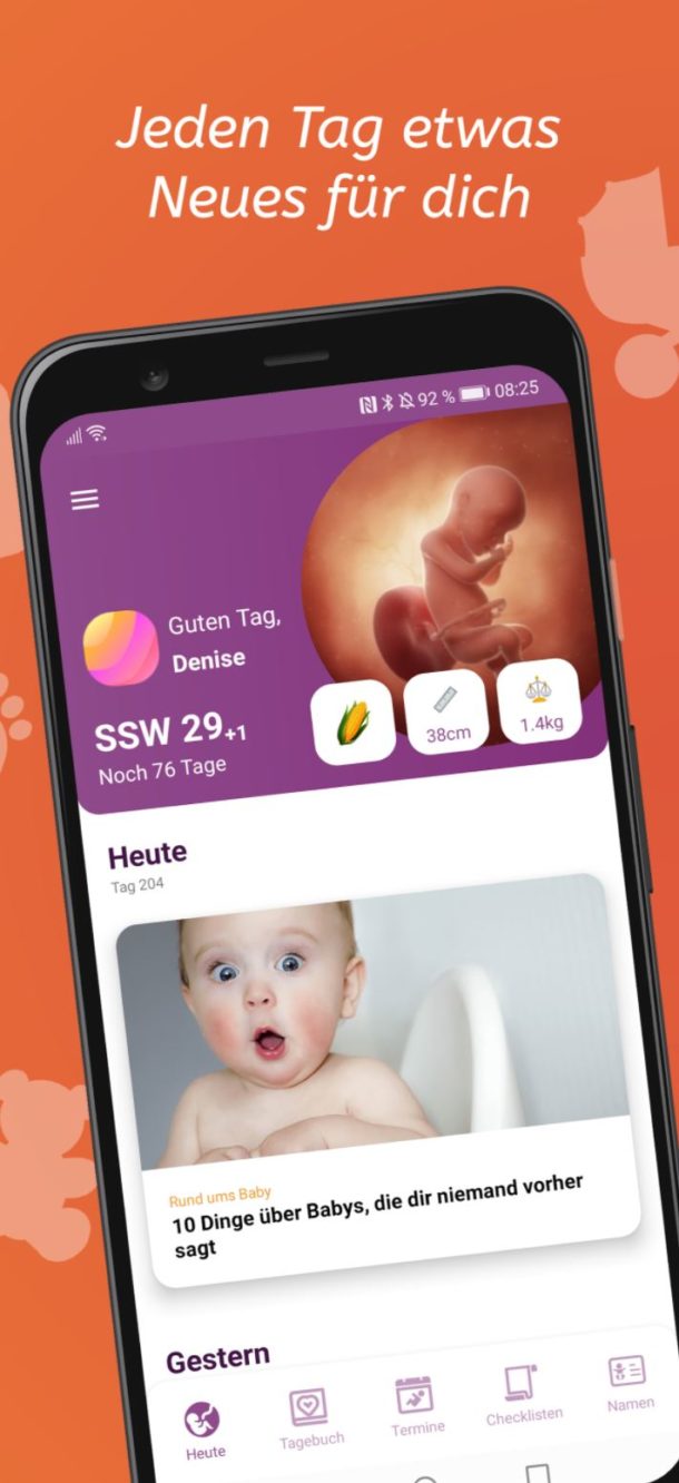 Apps für Eltern Kinderwunsch und Schwangerschaft zweitöchter
