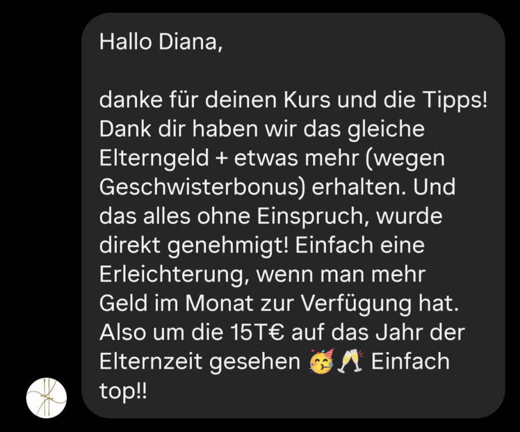 Erfolg Elterngeld 2. Kind Elterngeldformel