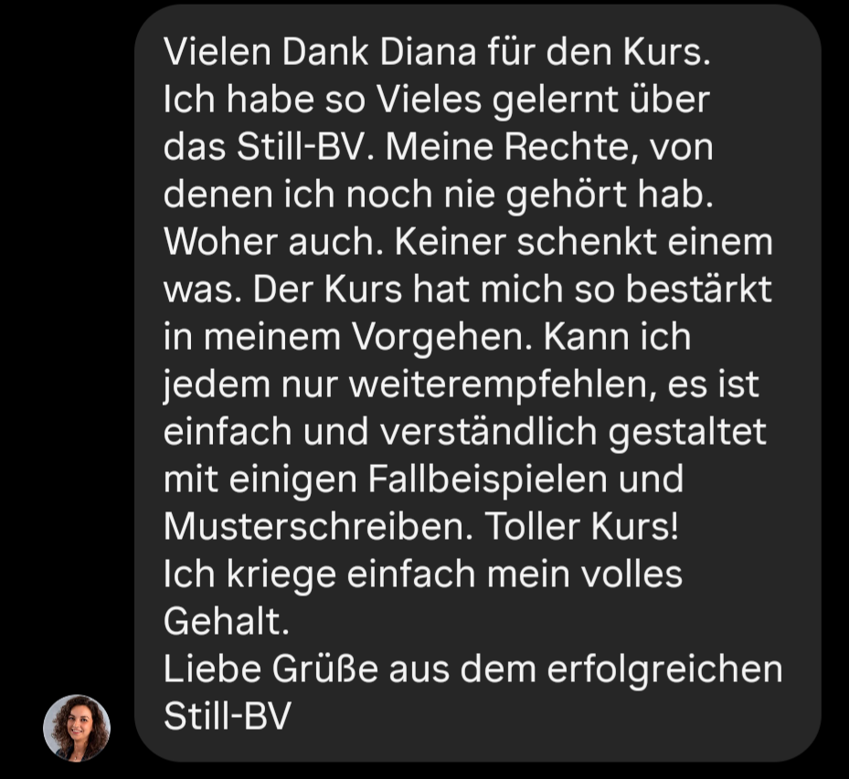 Still-Beschäftigungsverbot