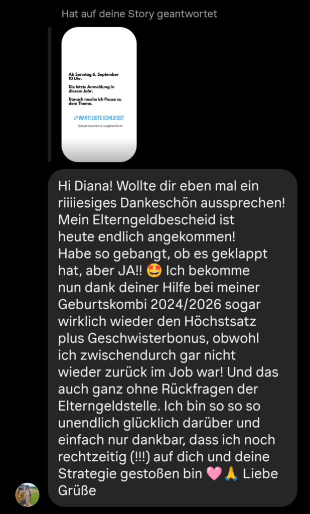 Feedback Elterngeld Optimierung 2. Kind